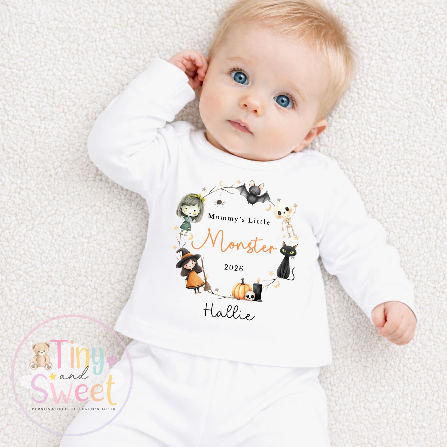 Personalised My First Halloween Sleepsuit, Cute Ghosts, 1st Halloween, Spooky Season, First Boo, Boo Box