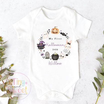 First Halloween Sleepsuit, Baby 1st Halloween Gift Idea, 1st Halloween Babygrow, Halloween Outfit for baby, Halloween costume