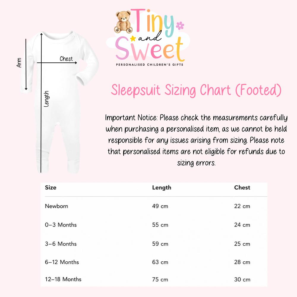 Personalised My First Halloween Sleepsuit – First Halloween –Baby’s 1st Halloween Outfit with Name – Custom Baby Grow – Halloween Baby Gift