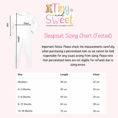 Personalised My First Halloween Sleepsuit – First Halloween –Baby’s 1st Halloween Outfit with Name – Custom Baby Grow – Halloween Baby Gift