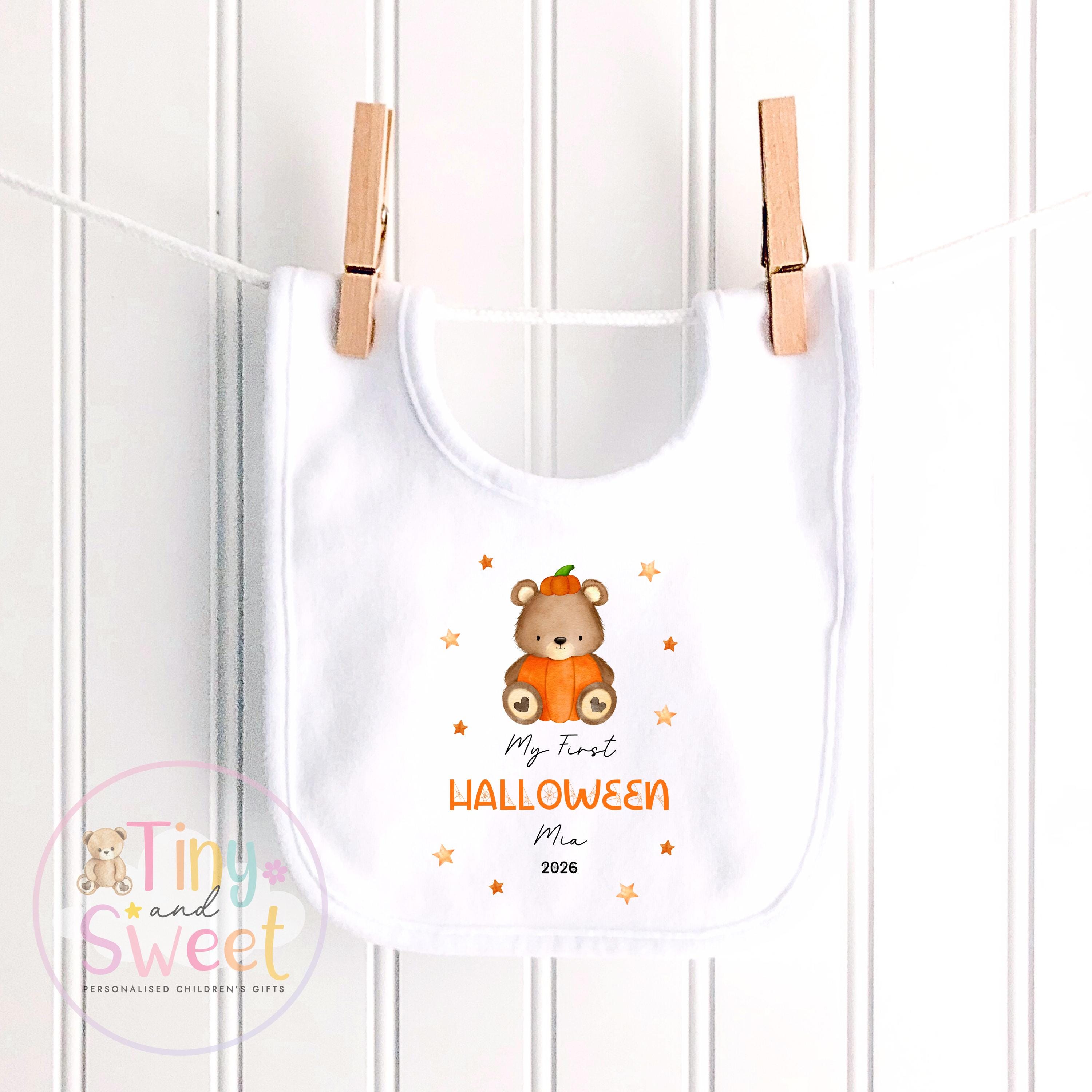 First Halloween Bear Personalised Sleepsuit