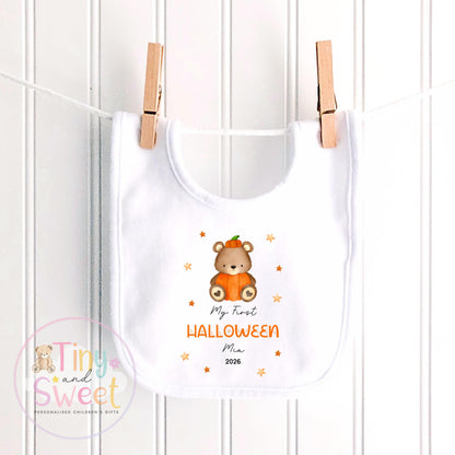 First Halloween Bear Personalised Sleepsuit