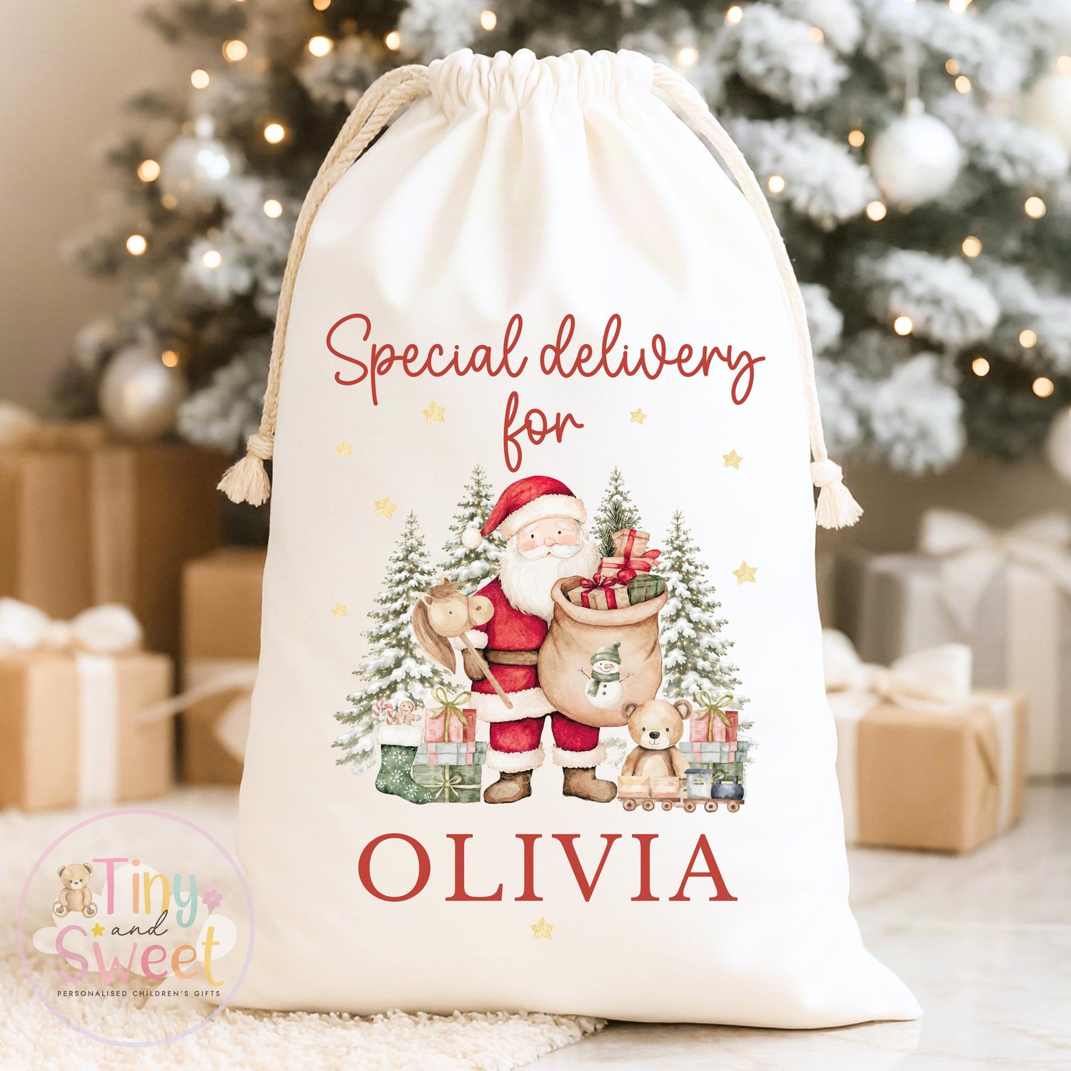 Personalised Christmas Sack, My First Christmas Sack, Santa sack, Babies 1st Christmas, Christmas Eve Bag, Custom Baby Gift, Baby Girl/Boy