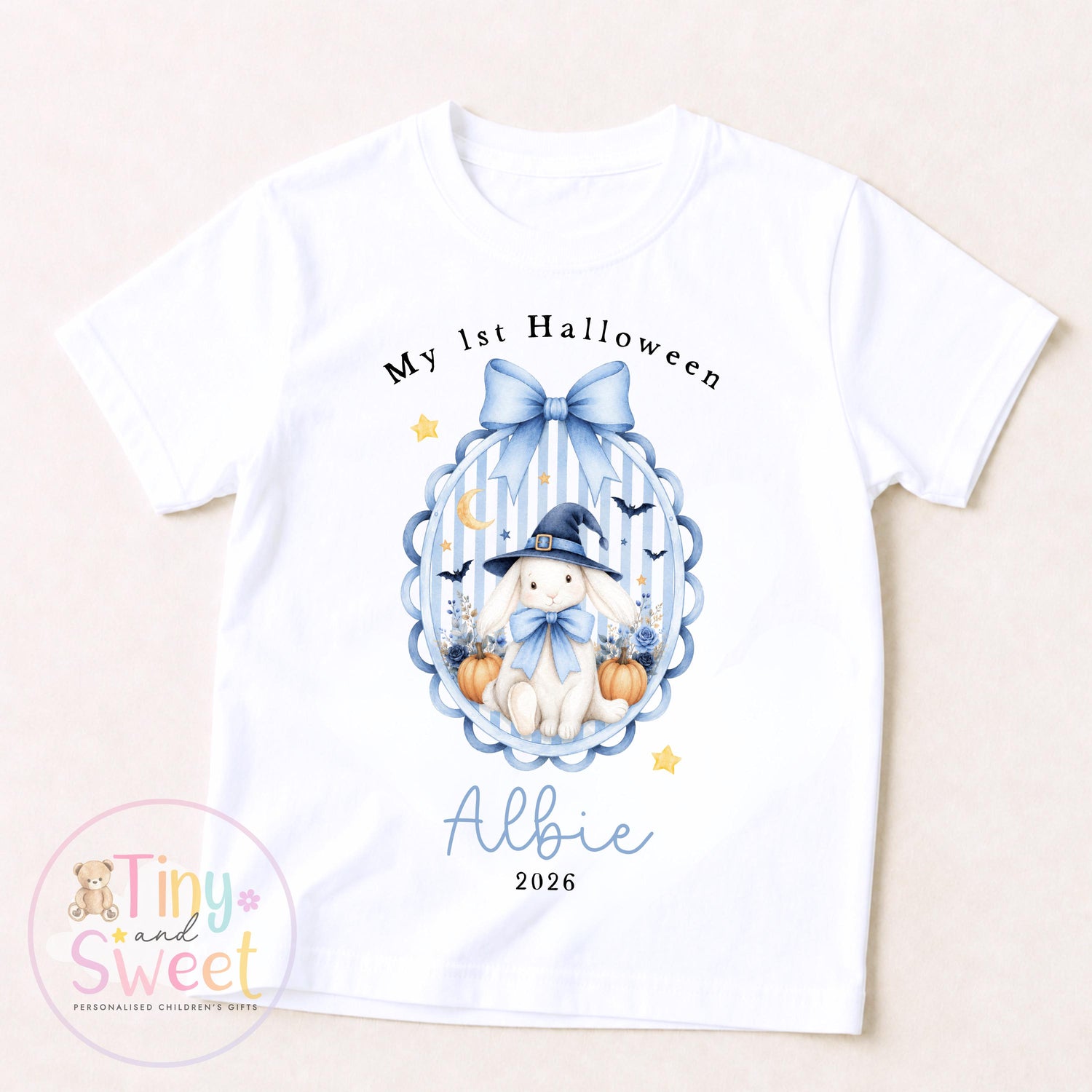Personalised My First Halloween Sleepsuit – First Halloween –Baby’s 1st Halloween Outfit with Name – Custom Baby Grow – Halloween Baby Gift