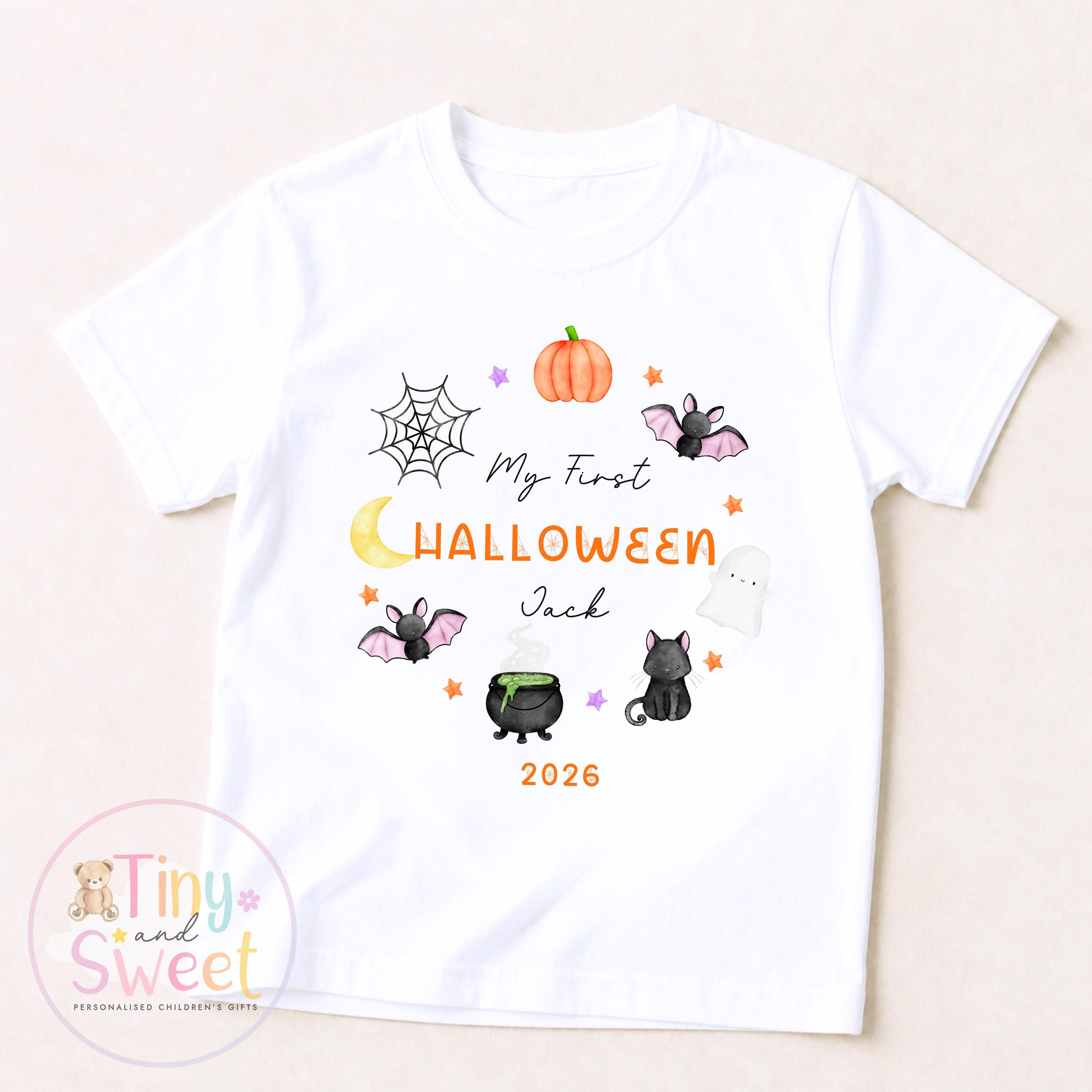 First Halloween Wreath Personalised Sleepsuit