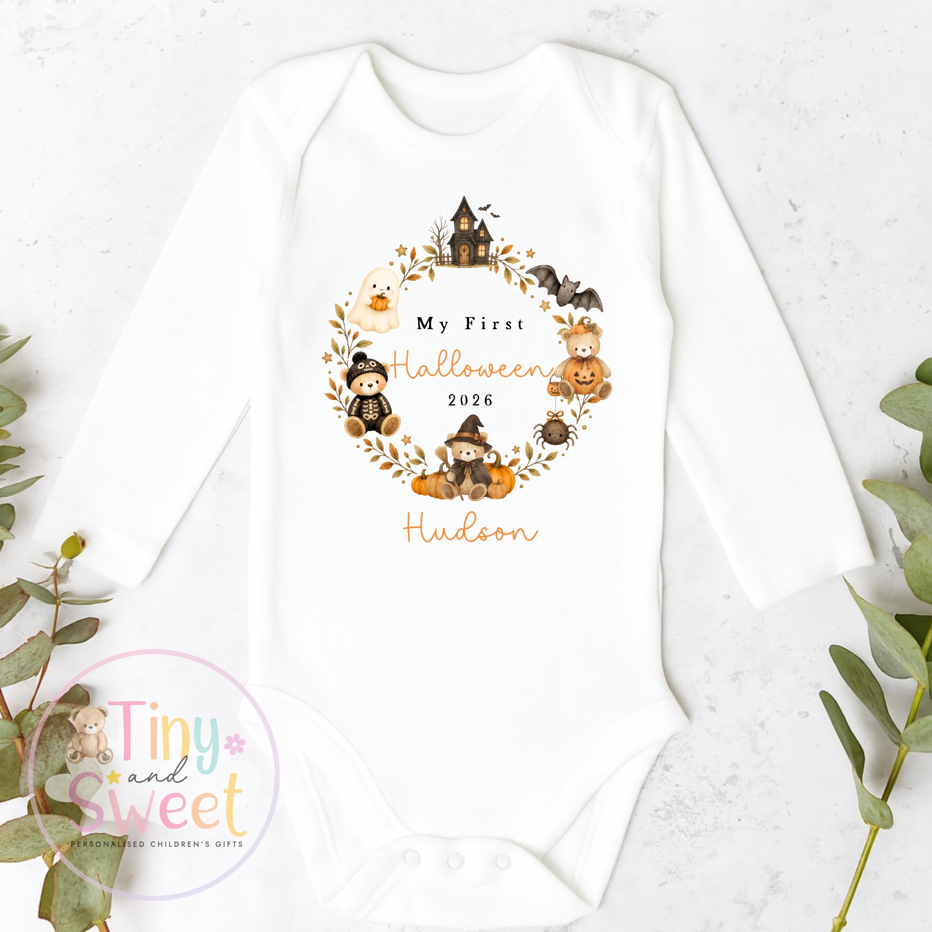 First Halloween Sleepsuit, Baby 1st Halloween Gift Idea, 1st Halloween Babygrow, Halloween Outfit for baby, Halloween costume