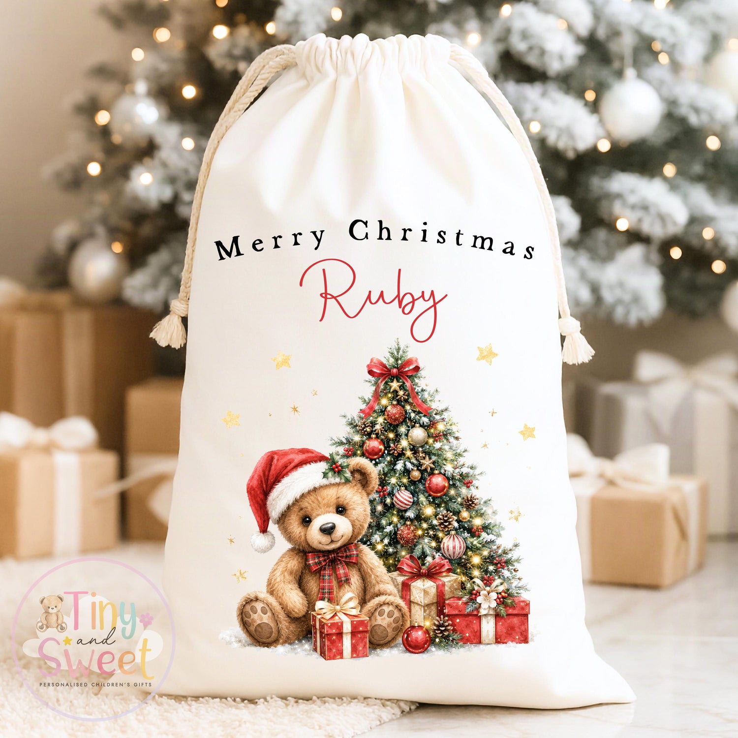 Personalised Christmas Sack, My First Christmas Sack, Santa sack, Babies 1st Christmas, Christmas Eve Bag, Custom Baby Gift, Baby Girl/Boy
