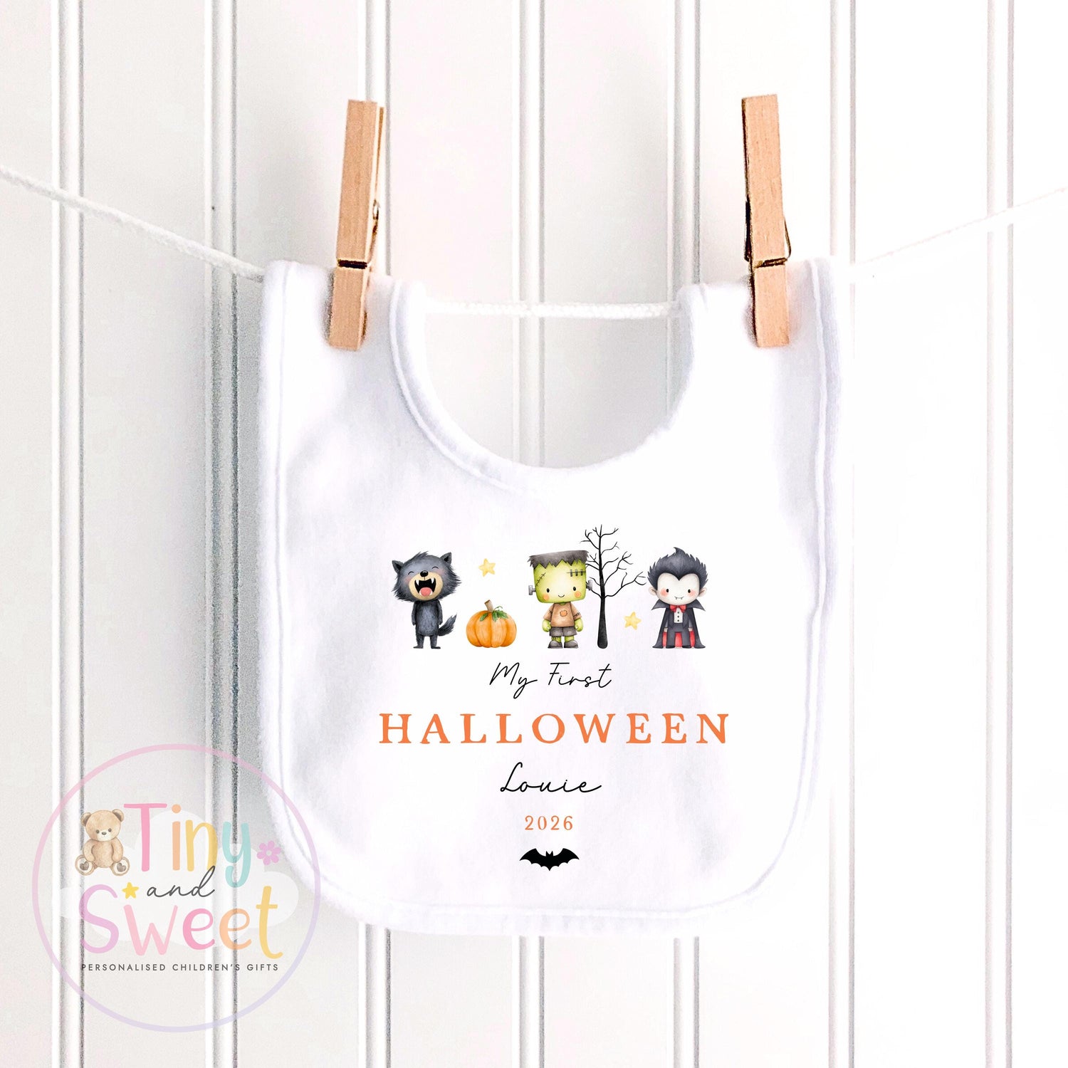 Personalised My First Halloween Sleepsuit, Cute Ghosts, 1st Halloween, Spooky Season, First Boo, Boo Box