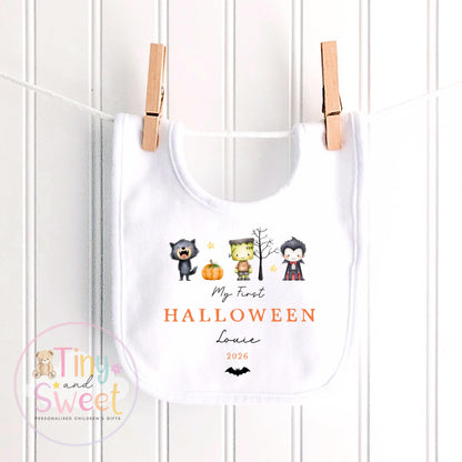Personalised My First Halloween Sleepsuit, Cute Ghosts, 1st Halloween, Spooky Season, First Boo, Boo Box