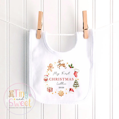Personalised Babies First Christmas Sleepsuit, Babies 1st Xmas Gift Idea, Pyjamas, 1st Xmas Babygrow, Christmas Outfit for baby