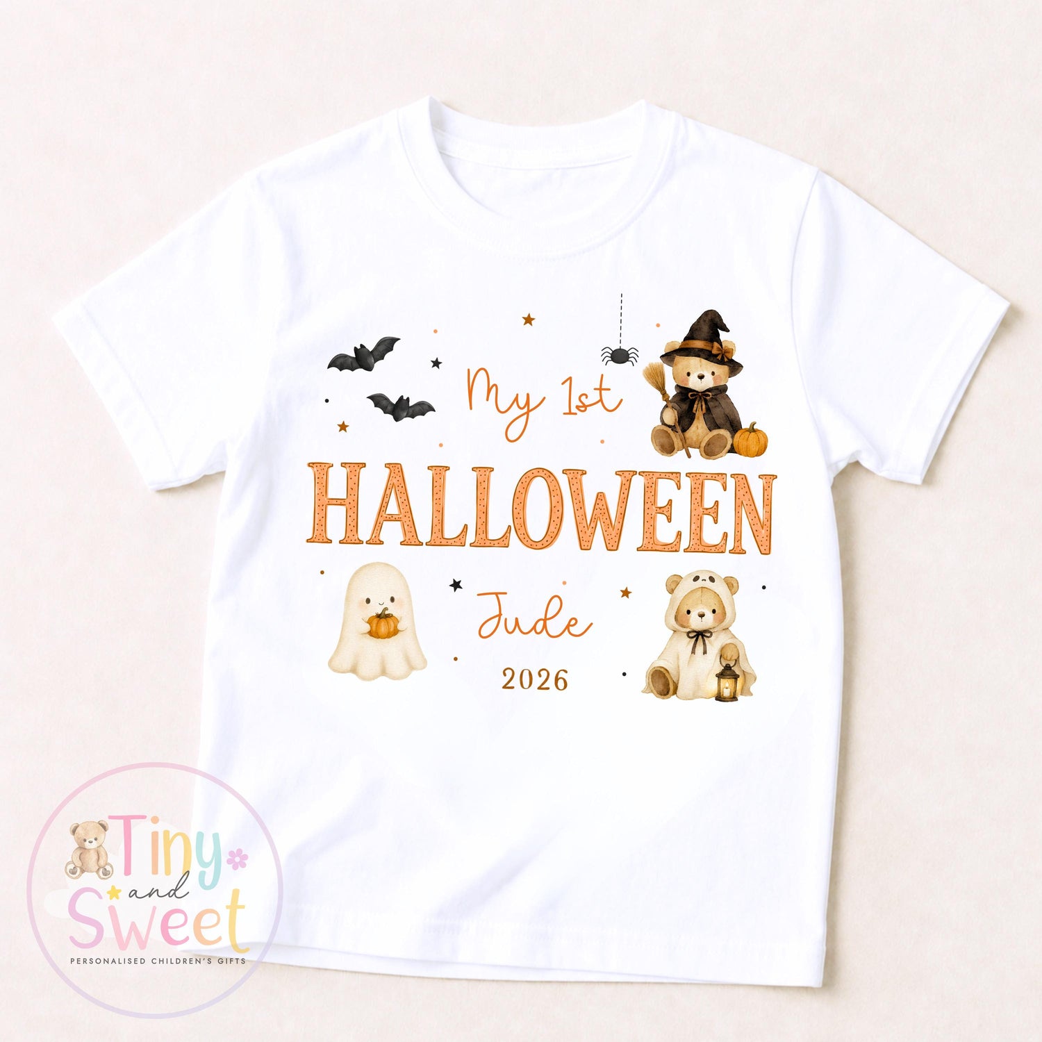 Personalised First Halloween Sleepsuit, Baby Halloween Outfit, Halloween Newborn Gift, First Halloween Babygrow, 1st Halloween Baby Gift