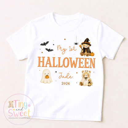 Personalised First Halloween Sleepsuit, Baby Halloween Outfit, Halloween Newborn Gift, First Halloween Babygrow, 1st Halloween Baby Gift