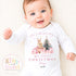 Personalised My First Christmas Ballerina Bunny Sleepsuit, When I wake up it will be christmas, Babies 1st Christmas, New Baby first xmas