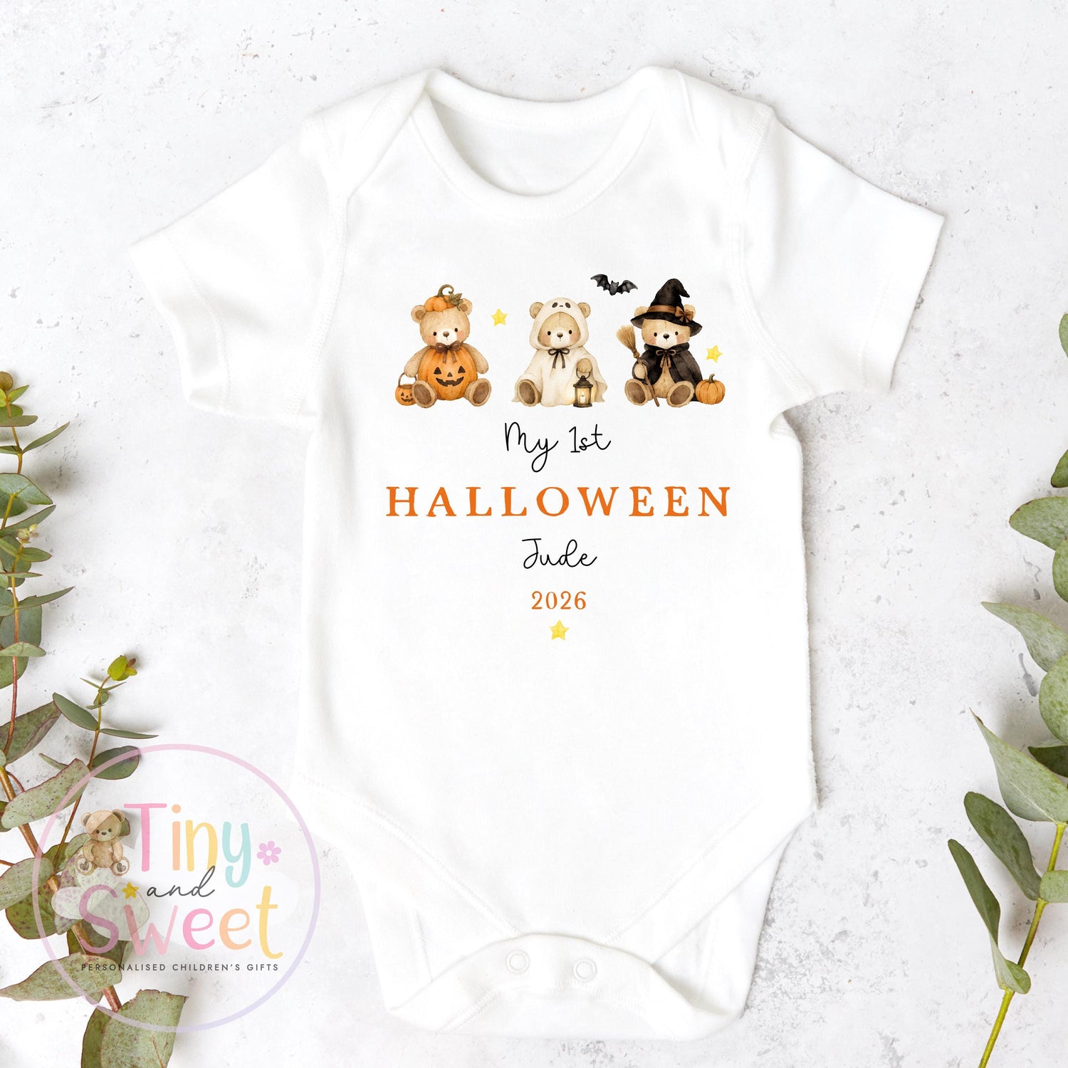 First Halloween Sleepsuit, Baby 1st Halloween Gift Idea, 1st Halloween Babygrow, Halloween Outfit for baby, Halloween costume