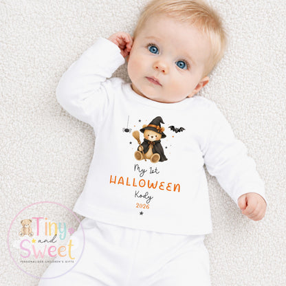 First Halloween Sleepsuit, Baby 1st Halloween Gift Idea, 1st Halloween Babygrow, Halloween Outfit for baby, Halloween costume