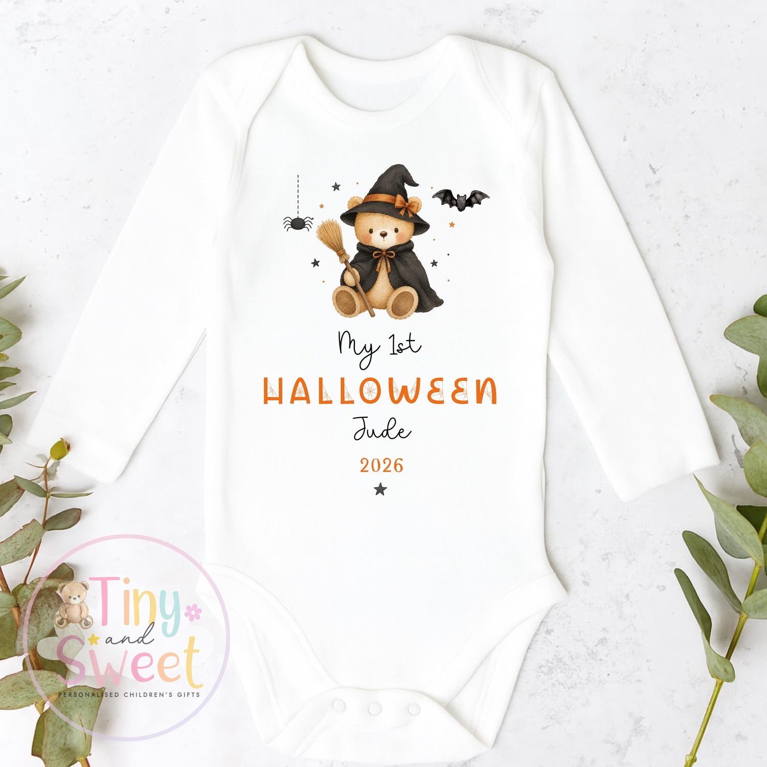 First Halloween Sleepsuit, Baby 1st Halloween Gift Idea, 1st Halloween Babygrow, Halloween Outfit for baby, Halloween costume