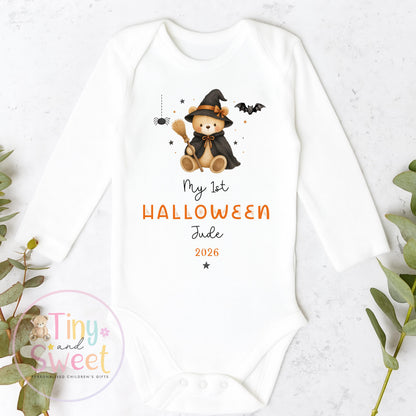 First Halloween Sleepsuit, Baby 1st Halloween Gift Idea, 1st Halloween Babygrow, Halloween Outfit for baby, Halloween costume