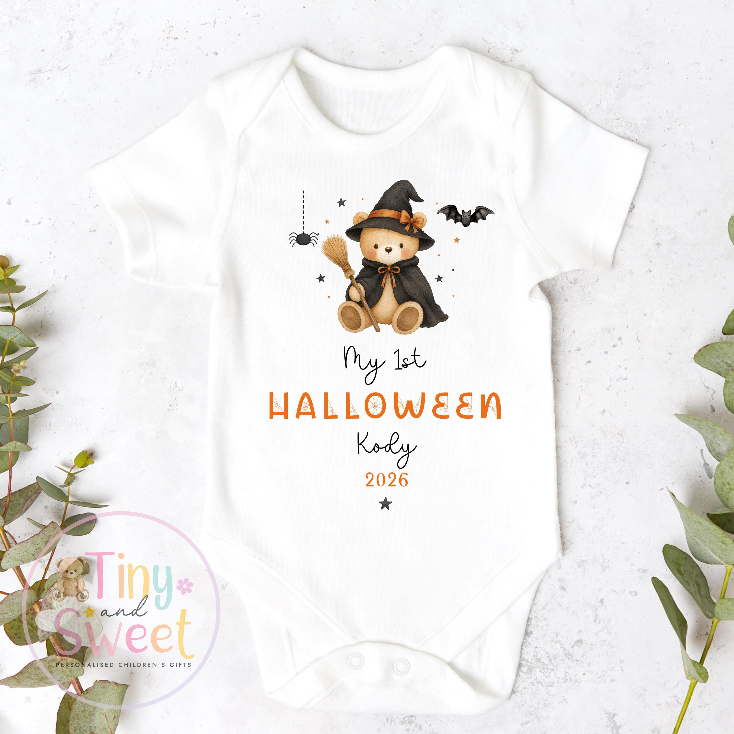 First Halloween Sleepsuit, Baby 1st Halloween Gift Idea, 1st Halloween Babygrow, Halloween Outfit for baby, Halloween costume