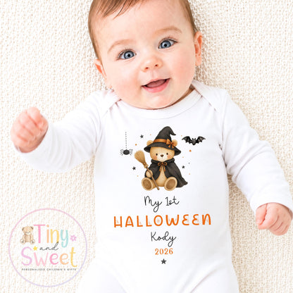 First Halloween Sleepsuit, Baby 1st Halloween Gift Idea, 1st Halloween Babygrow, Halloween Outfit for baby, Halloween costume