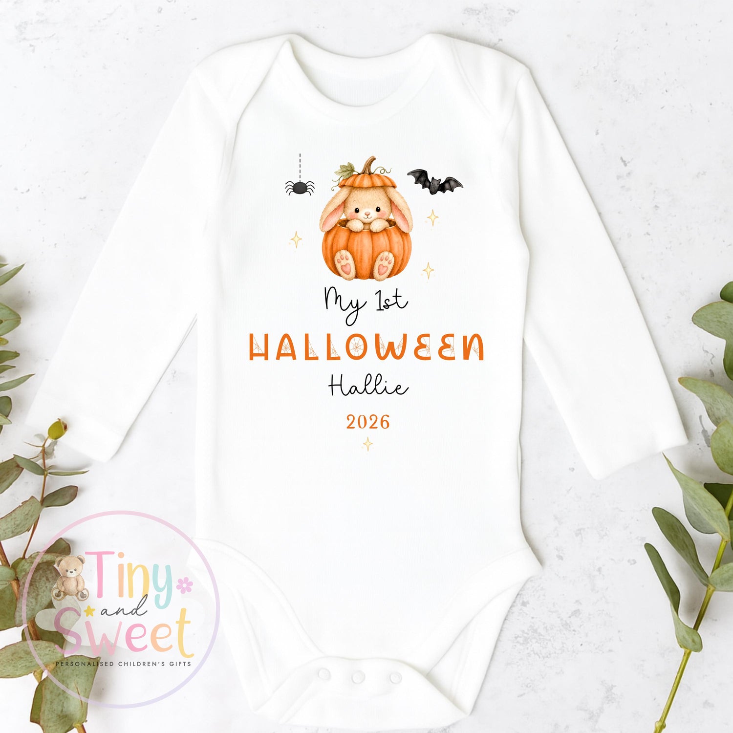 First Halloween Sleepsuit, Baby 1st Halloween Gift Idea, 1st Halloween Babygrow, Halloween Outfit for baby, Halloween costume
