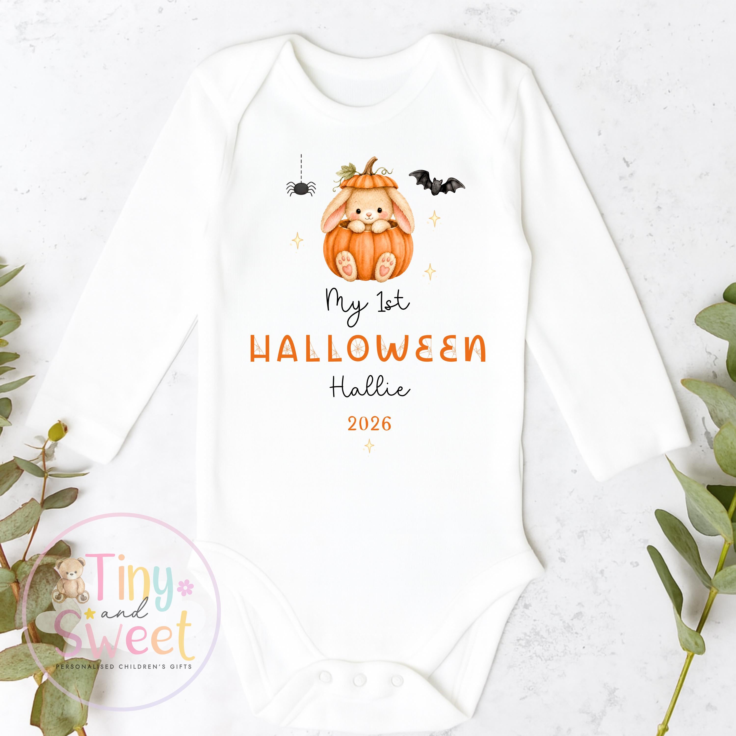 First Halloween Sleepsuit, Baby 1st Halloween Gift Idea, 1st Halloween Babygrow, Halloween Outfit for baby, Halloween costume