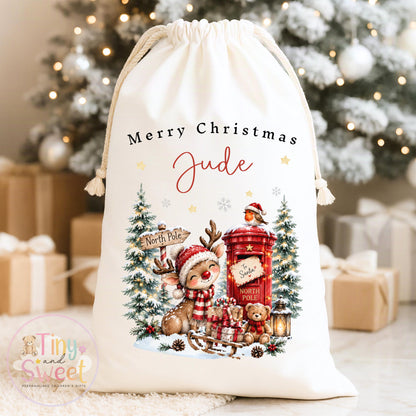 Personalised Christmas Sack, My First Christmas Sack, Santa sack, Babies 1st Christmas, Christmas Eve Bag, Custom Baby Gift, Baby Girl/Boy
