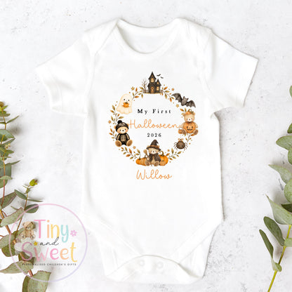 First Halloween Sleepsuit, Baby 1st Halloween Gift Idea, 1st Halloween Babygrow, Halloween Outfit for baby, Halloween costume