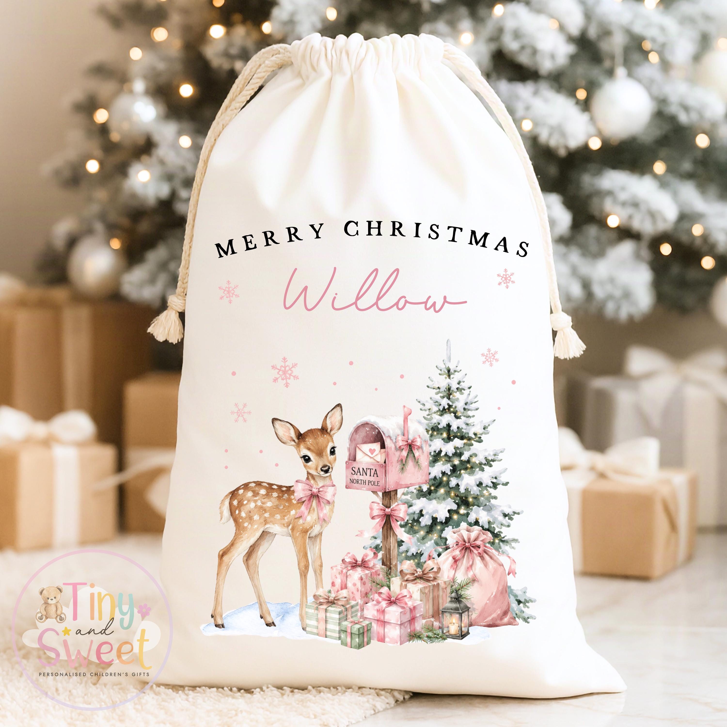 Personalised Christmas Sack, My First Christmas Sack, Santa sack, Babies 1st Christmas, Christmas Eve Bag, Custom Baby Gift, Baby Girl/Boy