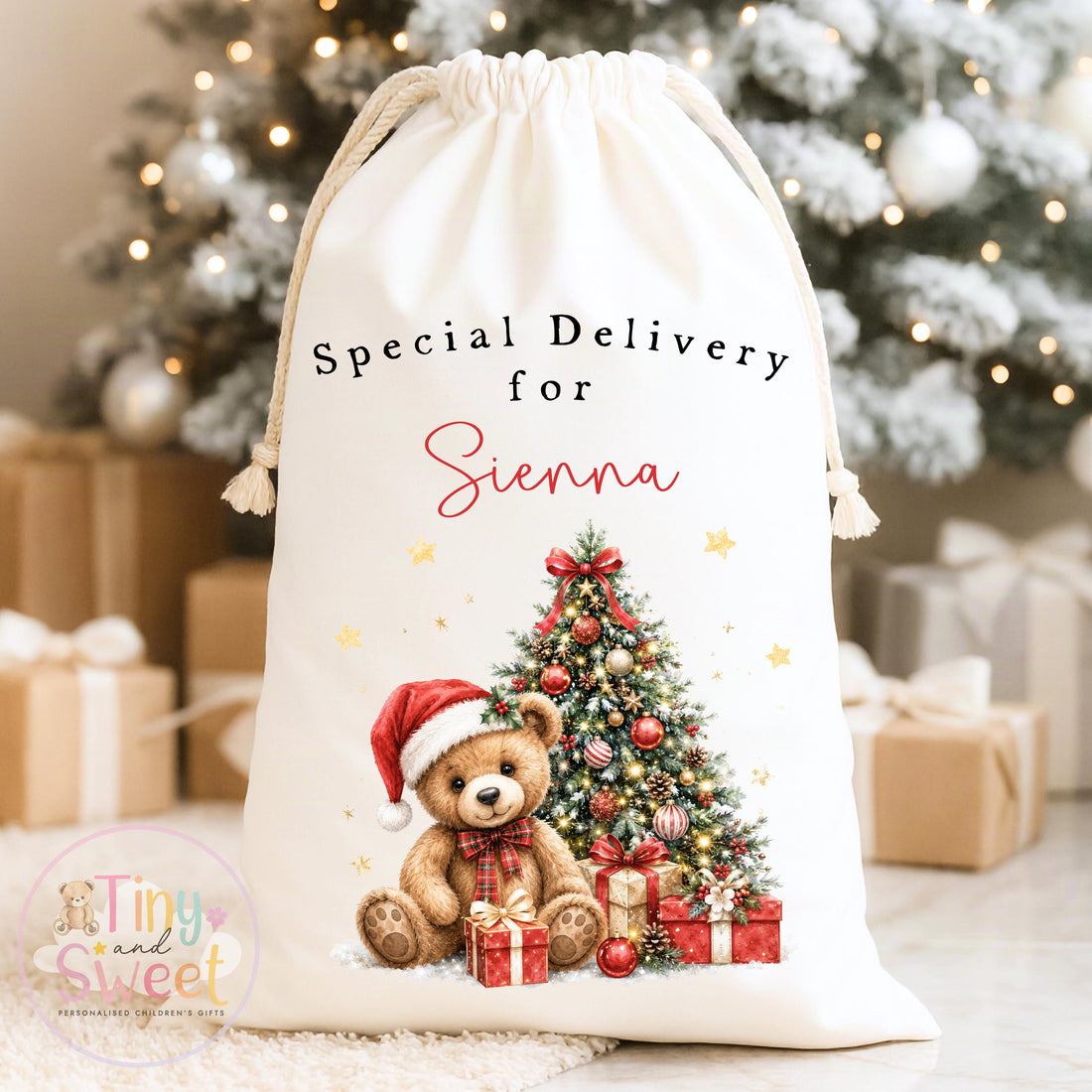 Personalised Christmas Sack, My First Christmas Sack, Santa sack, Babies 1st Christmas, Christmas Eve Bag, Custom Baby Gift, Baby Girl/Boy