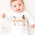 Personalised First Halloween Sleepsuit, Baby Halloween Outfit, Halloween Newborn Gift, First Halloween Babygrow, 1st Halloween Baby Gift