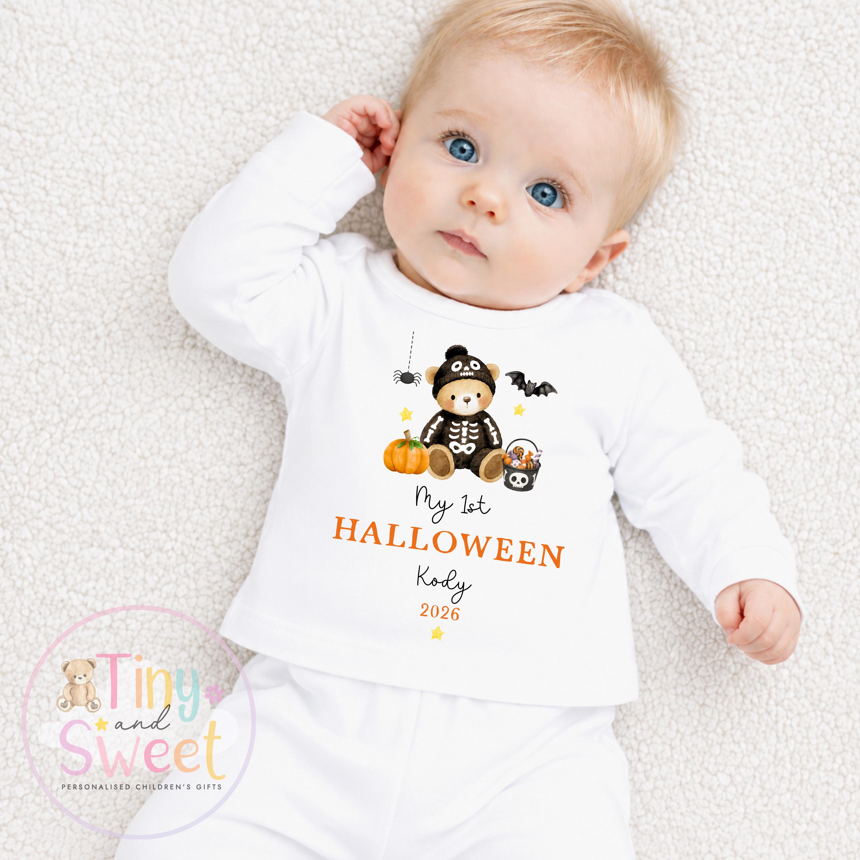 First Halloween Sleepsuit, Baby 1st Halloween Gift Idea, 1st Halloween Babygrow, Halloween Outfit for baby, Halloween costume