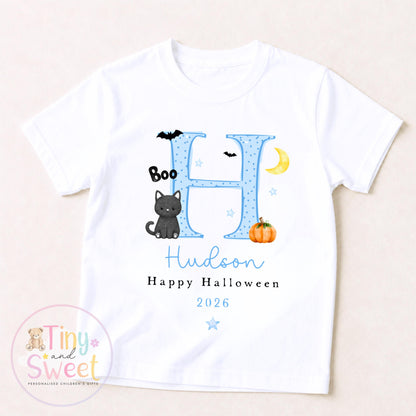 Personalised Halloween T Shirt or Sweatshirt for Kids, Halloween Top, Pumpkin T Shirt, Kids Halloween Outfits, Boys or Girls Halloween Gift