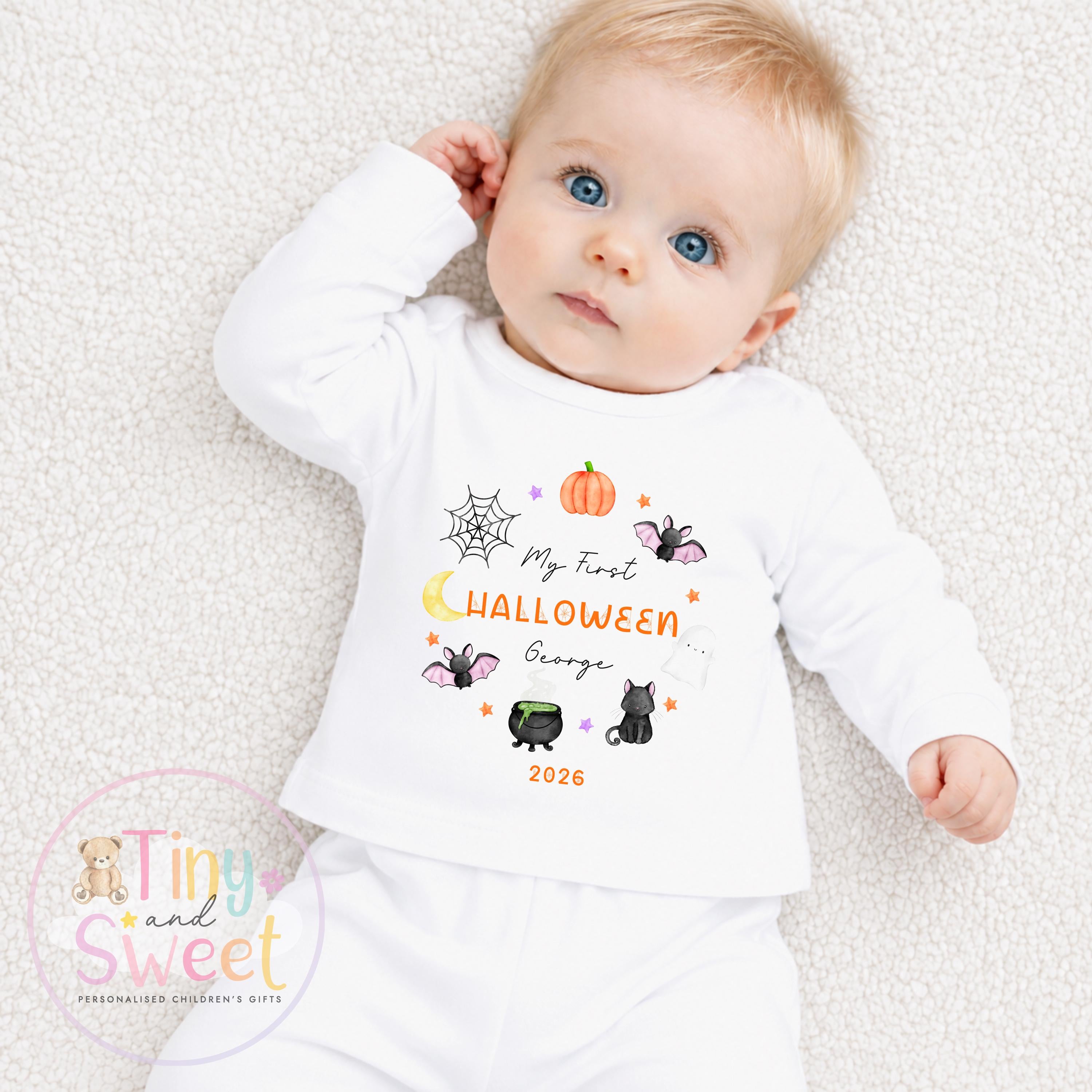 My First Halloween T Shirt, Baby Halloween, Baby 1st Halloween Gift, 1st Halloween Babygrow, Halloween Outfit for baby, Halloween costume