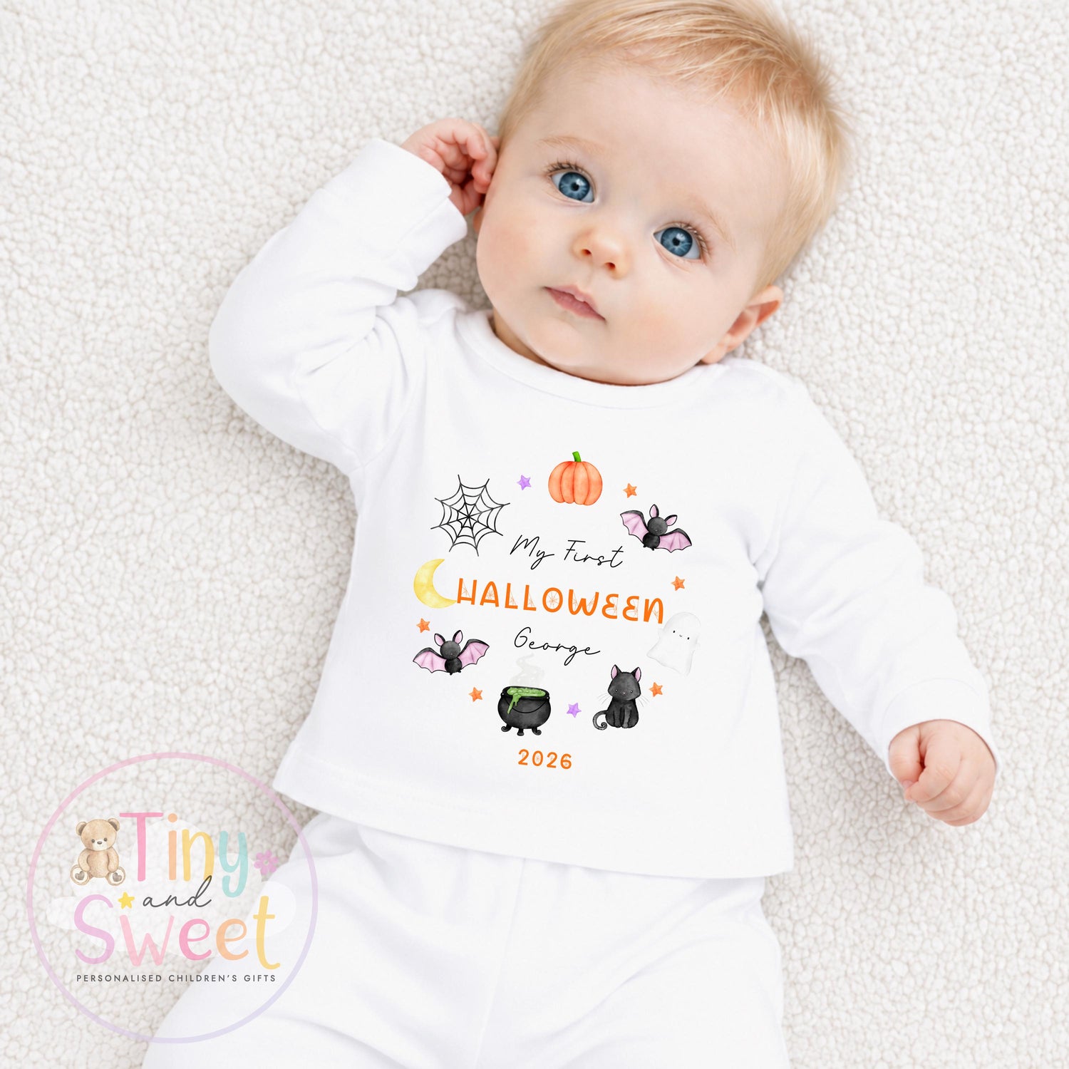 My First Halloween Sleepsuit, Baby Halloween, Baby 1st Halloween Gift, 1st Halloween Babygrow, Halloween Outfit for baby, Halloween costume