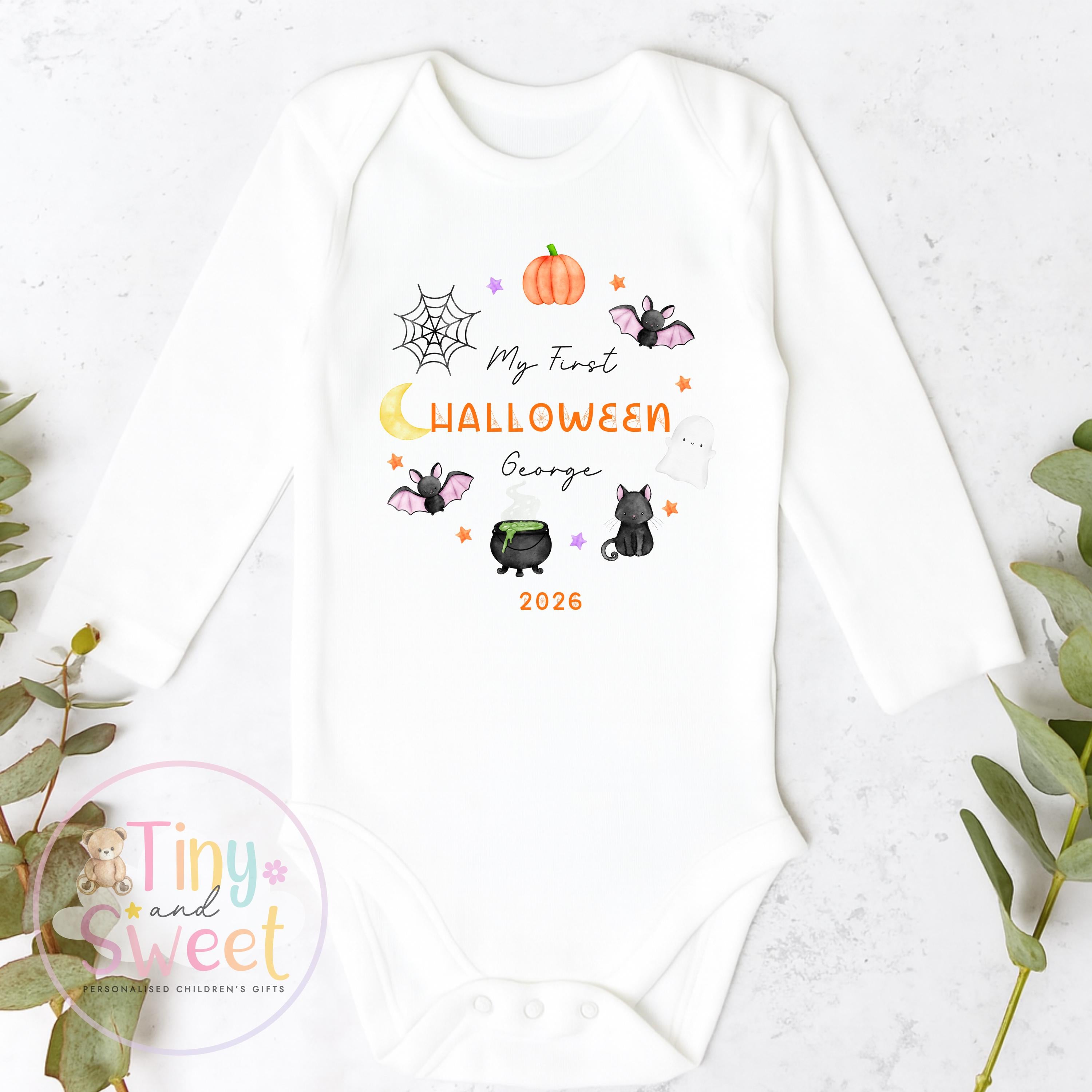 My First Halloween T Shirt, Baby Halloween, Baby 1st Halloween Gift, 1st Halloween Babygrow, Halloween Outfit for baby, Halloween costume