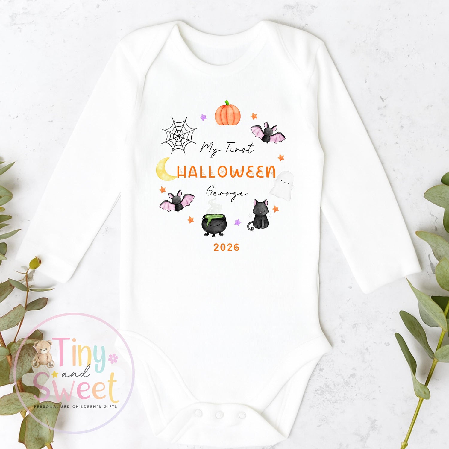 My First Halloween Sleepsuit, Baby Halloween, Baby 1st Halloween Gift, 1st Halloween Babygrow, Halloween Outfit for baby, Halloween costume