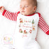 First Christmas Baby Grow , My First Christmas, Custom Name Sleepsuit, Baby’s First Christmas, Personalised Christmas Baby Outfit