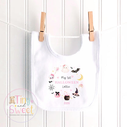Personalised First Halloween Sleepsuit, Baby Halloween Outfit, Halloween Newborn Gift, First Halloween Babygrow, 1st Halloween Baby Gift