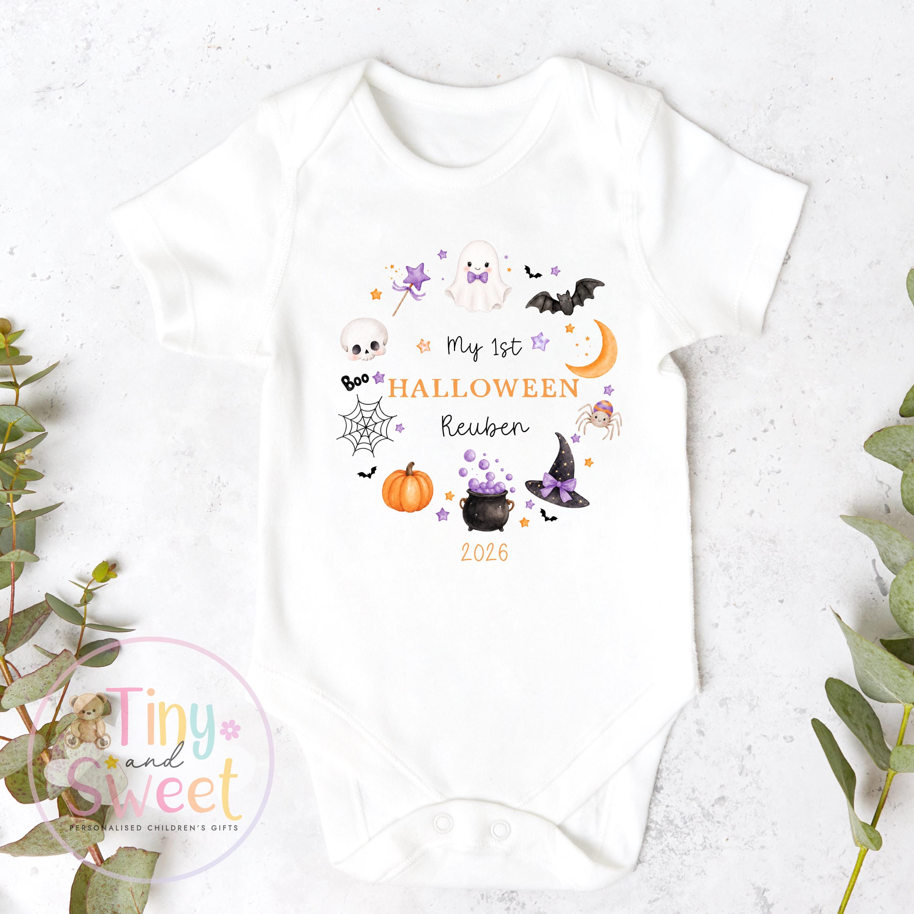 My First Halloween T Shirt, Baby Halloween, Baby 1st Halloween Gift, 1st Halloween Babygrow, Halloween Outfit for baby, Halloween costume