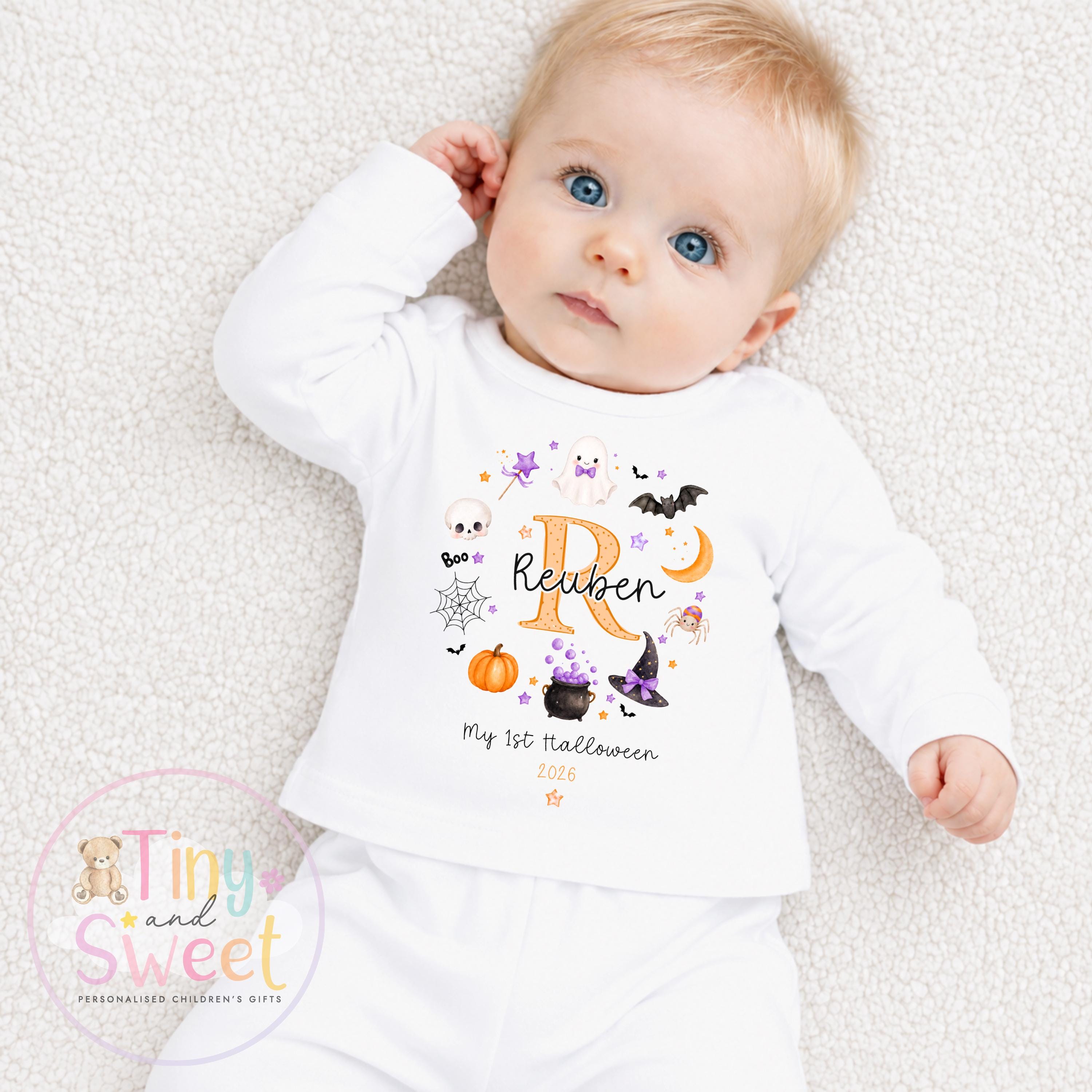 My First Halloween T Shirt, Baby Halloween, Baby 1st Halloween Gift, 1st Halloween Babygrow, Halloween Outfit for baby, Halloween costume