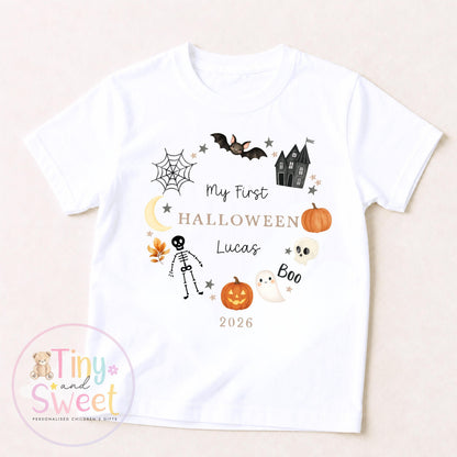 Personalised First Halloween Sleepsuit, Baby Halloween Outfit, Halloween Newborn Gift, First Halloween Babygrow, 1st Halloween Baby Gift