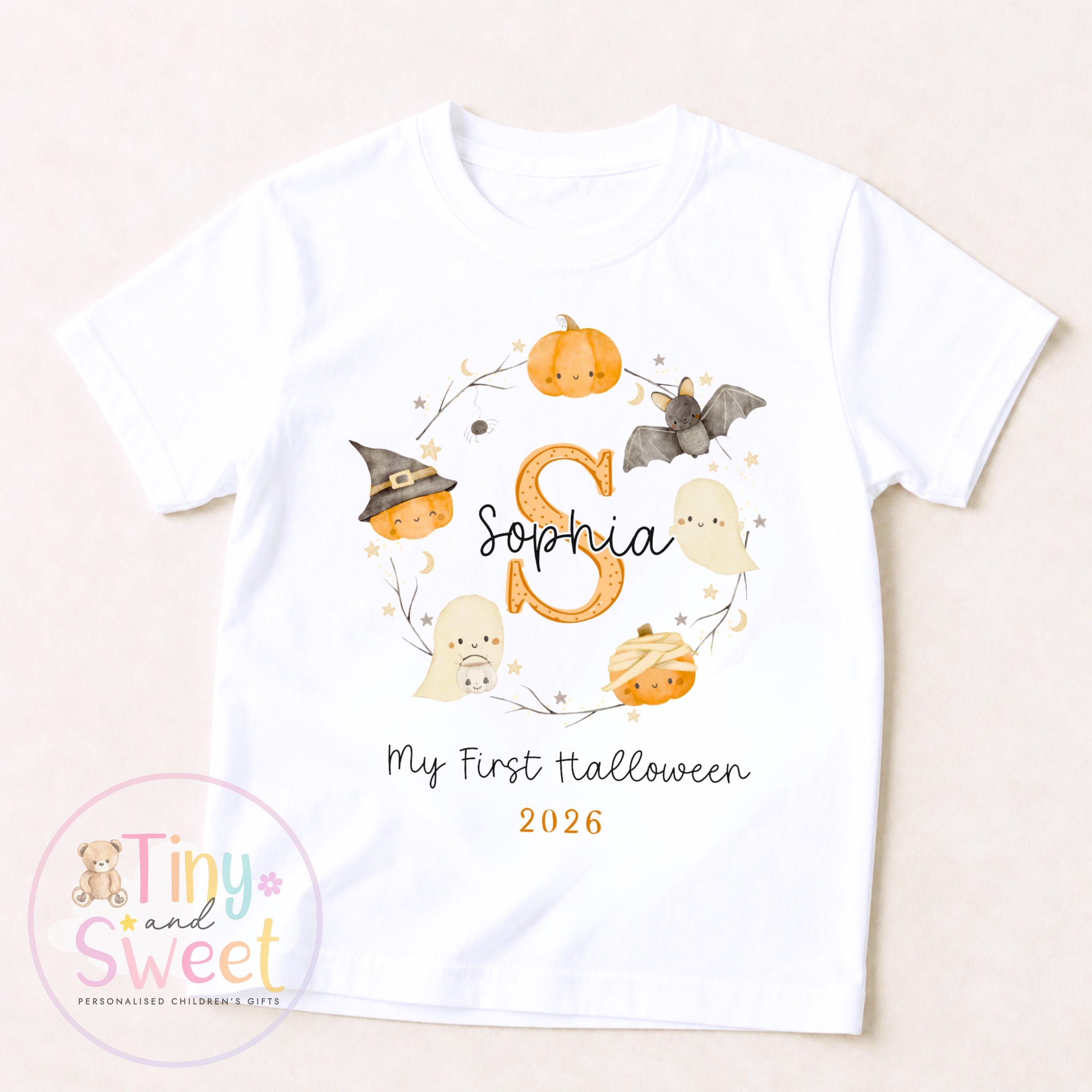 Personalised First Halloween Sleepsuit, Baby Halloween Outfit, Halloween Newborn Gift, First Halloween Babygrow, 1st Halloween Baby Gift