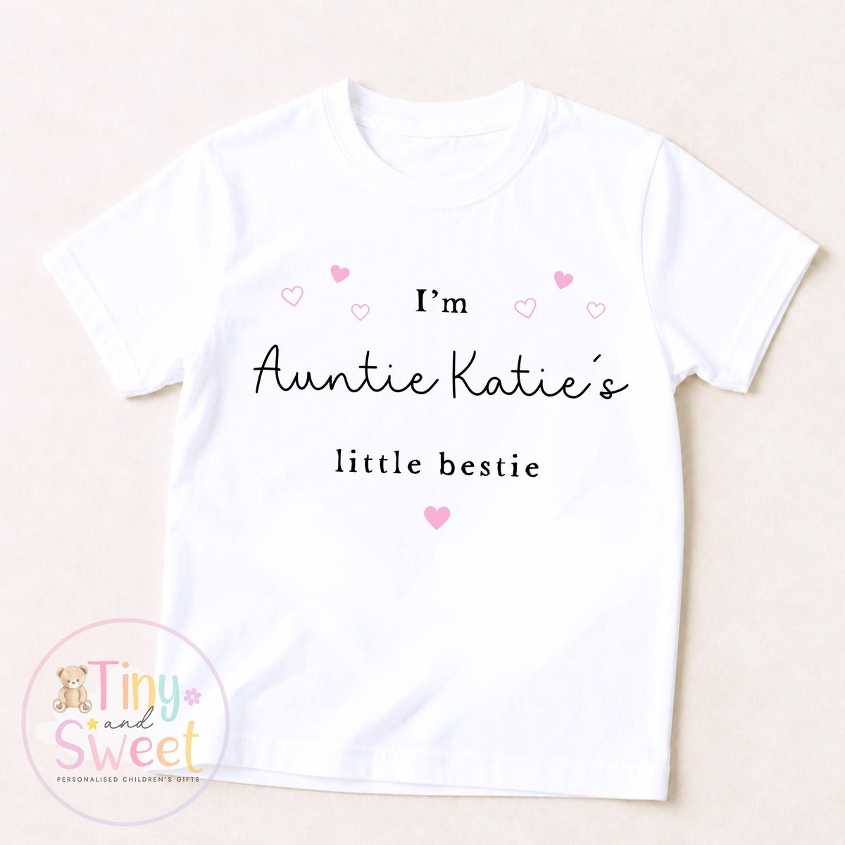 Personalised Auntie is my Bestie, Khala Bestie, Baby Sleepsuit, Custom Auntie Gift, Nanny Gift, Loved One Gift, New Baby Gift