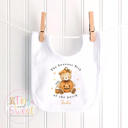 Personalised First Halloween Sleepsuit, Baby Halloween Outfit, Halloween Newborn Gift, First Halloween Babygrow, 1st Halloween Baby Gift