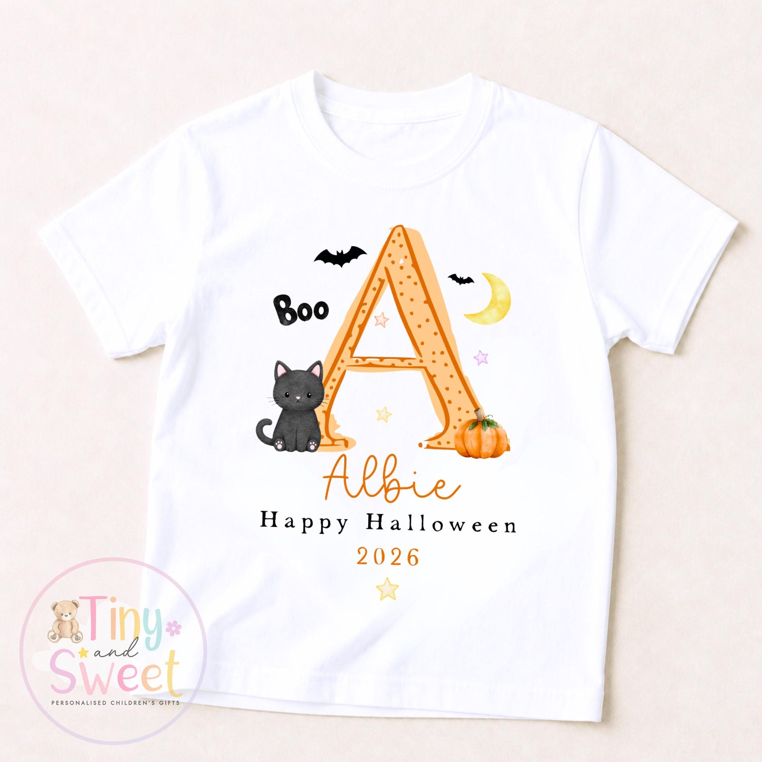 Personalised Halloween T Shirt or Sweatshirt for Kids, Halloween Top, Pumpkin T Shirt, Kids Halloween Outfits, Boys or Girls Halloween Gift