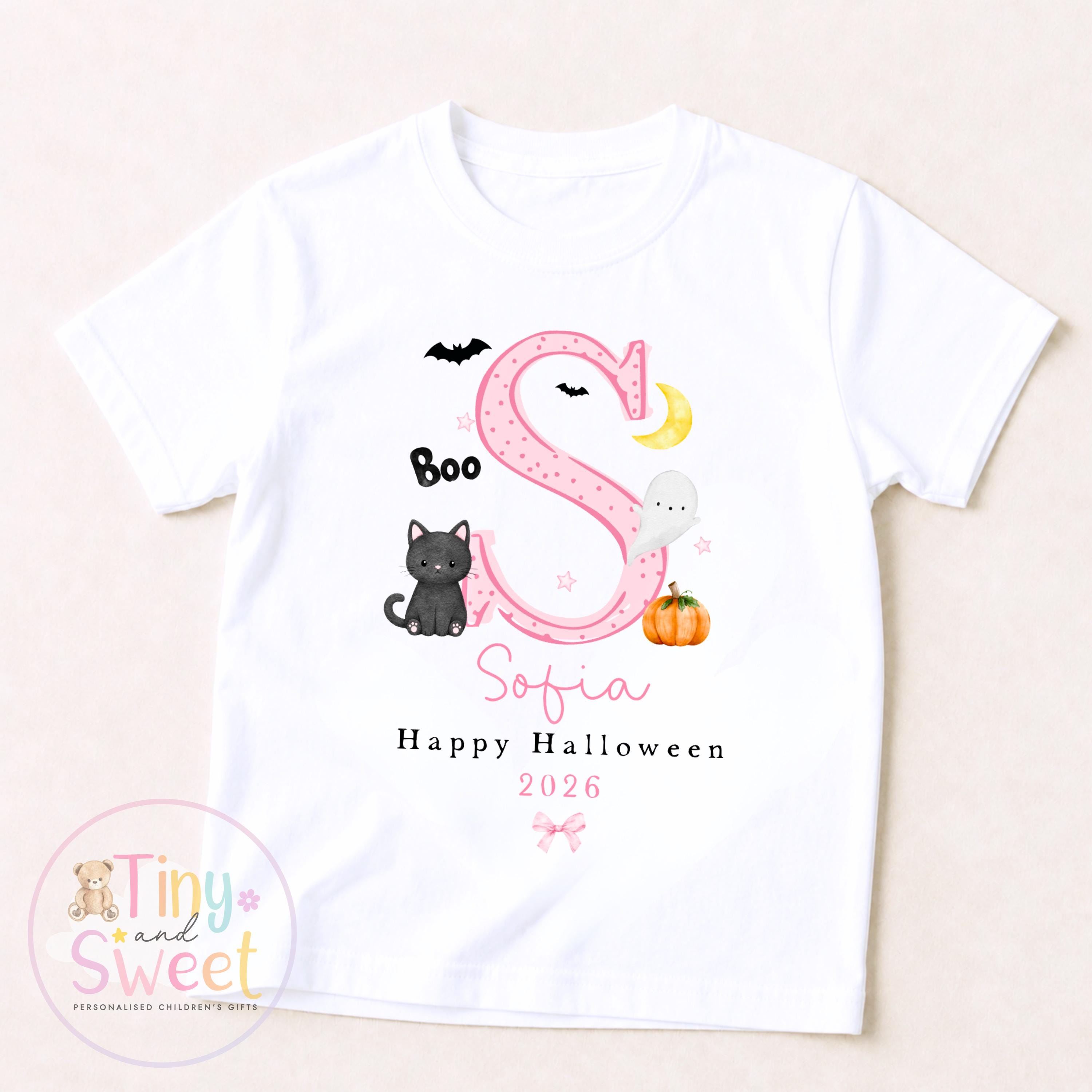 Personalised Halloween T Shirt or Sweatshirt for Kids, Halloween Top, Pumpkin T Shirt, Kids Halloween Outfits, Boys or Girls Halloween Gift