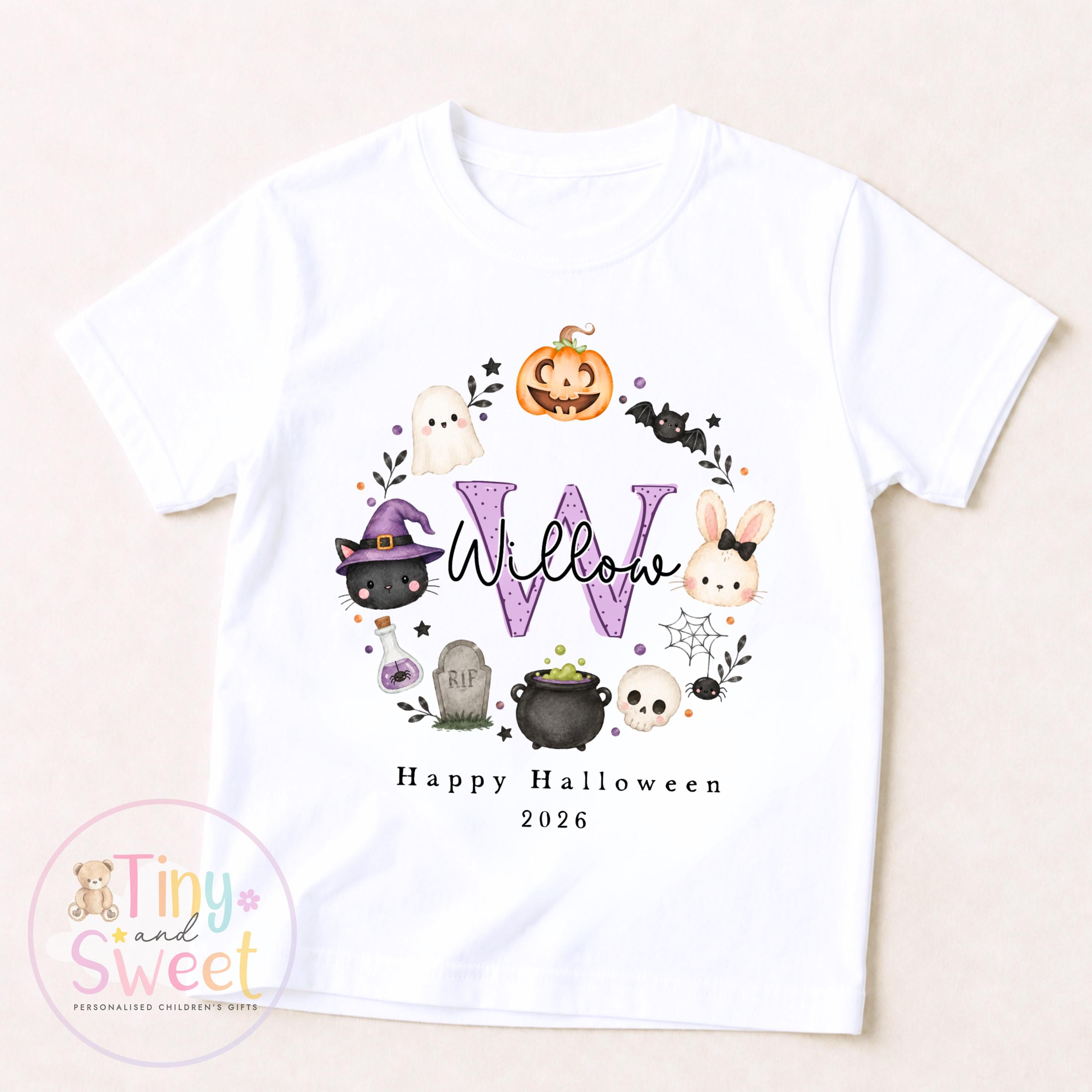 Personalised Halloween T Shirt or Sweatshirt for Kids, Halloween Top, Pumpkin T Shirt, Kids Halloween Outfits, Boys or Girls Halloween Gift