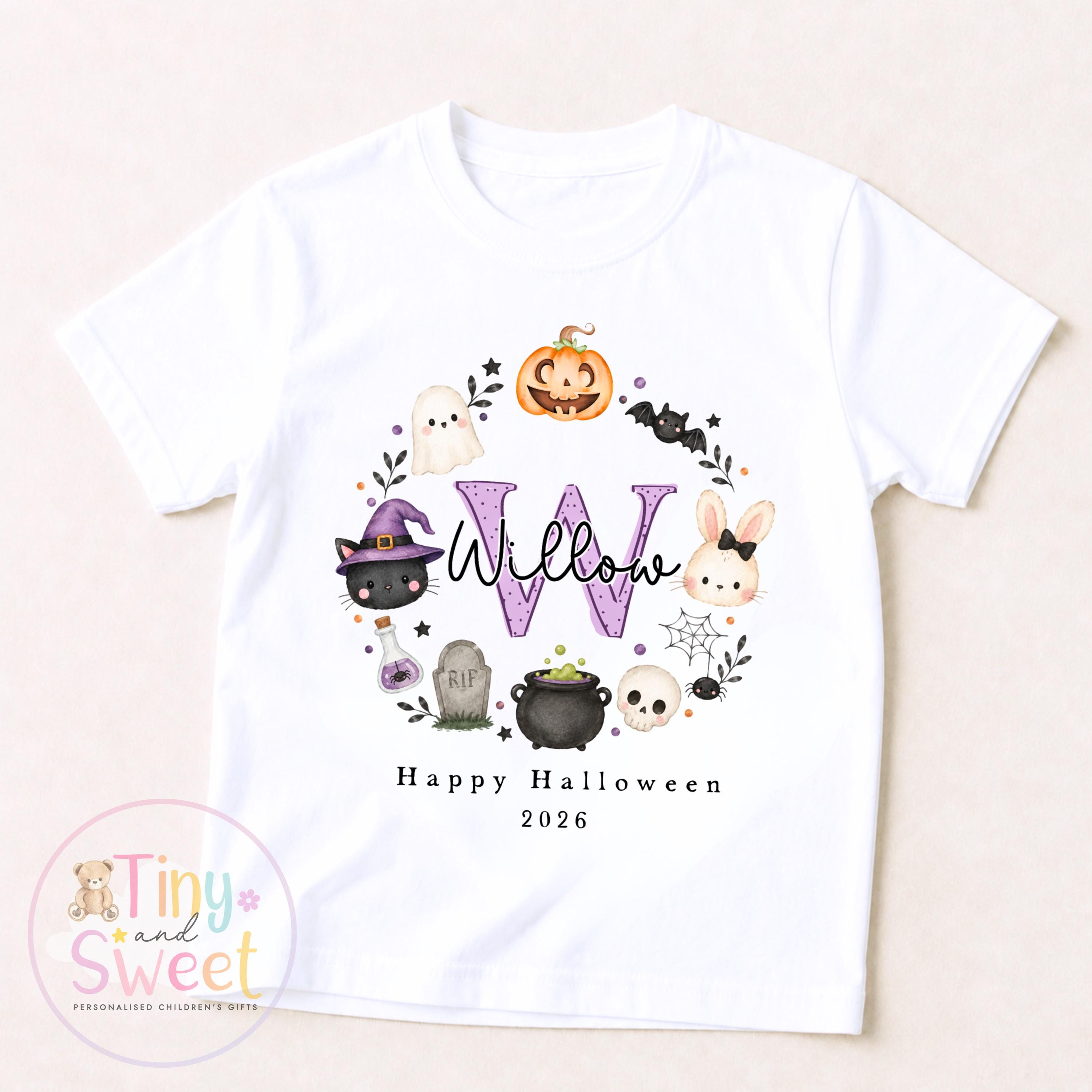Personalised Halloween T Shirt or Sweatshirt for Kids, Halloween Top, Pumpkin T Shirt, Kids Halloween Outfits, Boys or Girls Halloween Gift