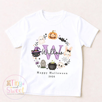 Personalised Halloween T Shirt or Sweatshirt for Kids, Halloween Top, Pumpkin T Shirt, Kids Halloween Outfits, Boys or Girls Halloween Gift