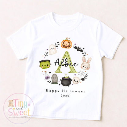 Personalised Halloween T Shirt or Sweatshirt for Kids, Halloween Top, Pumpkin T Shirt, Kids Halloween Outfits, Boys or Girls Halloween Gift